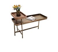 DKD Home Decor Table Basse 100 x 45 x 63 cm Métal Aluminium Bois MDF