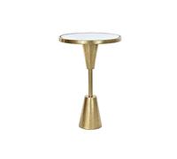 DKD Home Decor Table d'appoint 40,5 x 40,5 x 60 cm Miroir Doré Métal