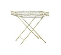 DKD Home Decor Table d'appoint Miroir Doré Métal (69 x 37 x 63,5 cm)
