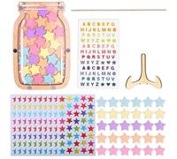 DKDDSSS Bocal De Récompense Étoile pour Enfant, Récompense Comportement Enfants, Tableau de Récompenses pour Enfant, Tableau de Comportement pour Apprentissage de la Propreté pour Tâches