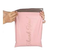 DKJAHSEK Sac d'emballage Express PE 50 pièces, enveloppe Rose, Sacs de Livraison, Pochette d'expédition logistique étanche(28x42cm)