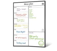 DKSooozs Tableau blanc magnétique pour réfrigérateur, planificateur de repas et liste de courses, tableau blanc - Tableau mémo et planificateur familial durable et facile à installer