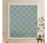 dktie Film décoratif pour fenêtre, peinture sur verre, film statique pour fenêtre, verre dépoli, motifs de cercles, adhésif pour la vie privée, autocollant pour fenêtre (Couleur 01, 44,5 x 200 cm)