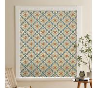dktie Film décoratif pour fenêtre, peinture sur verre, statique, adhésif, pour verre dépoli, motifs en cercles, protège la vie privée, autocollant pour fenêtre (Couleur 02, 44,5 x 200 cm)
