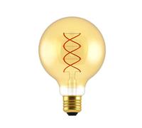 DL DAYLIGHTITALIA Ampoule Dorée LED Globo G95 Filament Courbe double à spirale 5W 250Lm E27 2000K Dimmable