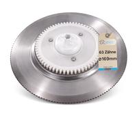 DL-pro Disque de coupe rond Lame sans plaque de recouvrement Couteau pour trancheuse universelle compatible avec Bosch 12012147 00095288 00658711 12010954 12012078