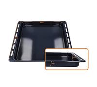 DL-pro - Plaque de cuisson - Lèchefrite - 445 x 375 x 39 cm - Compatible avec Bauknecht Ignis 481010764532, modèles Whirlpool AKP AKZ - Hautement émaillée pour four et cuisinière