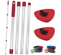 DLAIMI Tête de Balai à 2 têtes rotatives avec 1 poignée pour Balai Vileda Turbo Spin 2 en 1,Base rotative Compatible avec Vileda 3 en 1 Turbo Mop,Base de vadrouille en Plastique Accessoires