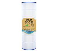 DLD CC200 Cartouche de filtre de piscine, compatible avec Pentair Clean&Clear 200, cartouche de filtre de piscine de rechange Pentair R173217, PAP200, Unicel C-9419, Filbur FC-0688, L x OD : 80 x 26