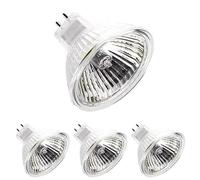 DLEDMOP Ampoule halogène MR16 24V 50W 20W 35W GU5.3 MR16 Ampoules halogènes Couvercle en verre pour lampe de bureau Rail lumineux(4PCS / 50W)