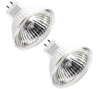 DLEDMOP Ampoule halogène MR16 24V 50W 20W 35W GU5.3 MR16 Ampoules halogènes Couvercle en verre pour lampe de bureau Rail lumineux(2PCS / 20W)