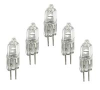 DLEDMOP Ampoules Halogènes Ampoule Halogène G4 6V, 5 Pièces, 10W 20W 25W 30W, Lampe À Deux Broches, Éclairage D'intérieur, Blanc Chaud 2900K,20W,5 Pièces