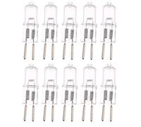 DLEDMOP G6.35 Ampoules Capsule G6.35 Ampoules halogènes 12 Volt 50 Watt 2 broches GY6.35 Ampoule culot de remplacement T4 Bulle tubulaire de type JC 2700K Blanc chaud 35W 10PCS