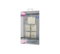 DLH Kit adaptateur de connecteur d'alimentation - Blanc