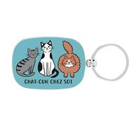 DLP Porte clés OPAT modèle Chat-cun chez soi - Derrière la porte