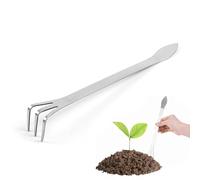 DLPRK Râteau Bonsai, Râteau Racine en Acier Inoxydable à 3 Dents, Poignée Ergonomique, pour Desserrer et Ameublir le Sol de Bonsaï, Outils de Jardinage Bonsaï Arbre pour Plantes Fleurs et Jardin