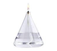 DLSixYi Lampe à huile moderne maison éclairage de secours lampe à beurre ménage sans fumée lampe à pétrole pour intérieur verre clair lampe à huile bougeoir cône décoration créative