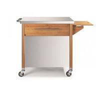 Chariot pour plancha bois/inox - Dm Creation - 00231N -