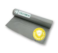 dm-folien gmbh Bâche de construction 1,2 x 100 m en rouleau I Film de protection universel translucide & résistant en polyéthylène I Imperméable I Intérieur & Extérieur I Epaisseur type 80