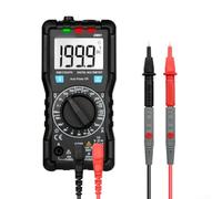 DM91 Multimètre numérique avec écran LCD, plage automatique/manuelle, lampe de poche, 600 V
