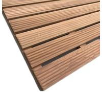 DMBBSAPBSH Caillebotis de Douche, Tapis de Douche en Teck, Tapis de Bain en Bois, Robuste, for Salle de Bain, Douche, Sauna, Piscine, Tapis de Sol foncé(40x60cm)