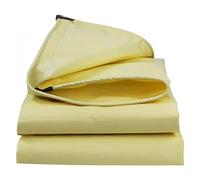 DMCHENGMA 1x3m/1x4m/1x5m/3x6m Bâche Robuste 500g/㎡ Bâche Imperméable Grande Feuille de Camping au Sol avec Oeillets pour Mobilier d'extérieur Housse de Voiture Caravane, Beige(1x3m)
