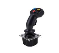DMETE Contrôleur de manette SMC61A3 Bouton Poussoir à à main Ressort à réinitialisation automatique, Poignée de commande Contrôleur à bascule Tram Manœuvres sécuritaires(5V,Output 0-2.5-5V)