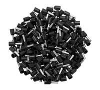 DMiotech 300 pièces Embouts de câblage 14 noirs isolés VE2508 | Connecteur de terminaison à sertir en cuivre étamé, isolé en nylon, pour automatisation électrique et contrôle industriels