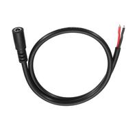 DMiotech Câble d'alimentation CC, 50 cm, 14 AWG femelle | 5,5 x 2,1 mm prise mâle vers fil nu fil d'alimentation à extrémité ouverte 50 cm pour bande LED CCTV panneau solaire