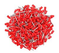 DMiotech Embouts de câble 300 Pièces 20AWG VE7510 Cuivre étamé | À sertir, isolé en nylon rouge, pour contrôle industriel, automatisation et alimentation