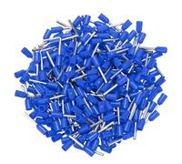 DMiotech Embouts de fil 300 Pièces calibre 20 Cuivre étamé Bleu | VE7510, à sertir, isolé nylon, pour contrôle industriel, automatisation électrique, alimentation électrique