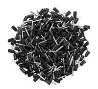 DMiotech Ferrules à Fil 300 Pièces 20 AWG VE7510 Isolé en Nylon Noir | Cuivre Étamé, Connecteur de Borne d'Extrémité à Sertir, pour Contrôle Industriel Automatisation Électrique