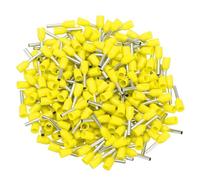 DMiotech Ferrules de câble 300 Pièces 18AWG VE1008 Cuivre étamé | Isolés jaunes en nylon, pour contrôle industriel, automatisation électrique, systèmes d'alimentation
