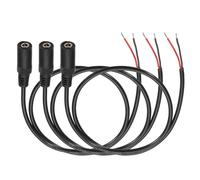 DMiotech Lot de 3 câbles d'alimentation CC en queue de cochon, 50 cm | Câble d'alimentation à extrémité ouverte avec prise mâle 4 x 1,7 mm vers fil nu 50 cm pour bande LED CCTV panneau solaire