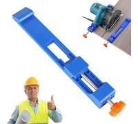 DMJJSD Rail de guidage de scie circulaire, guide de base réglable pour machine de découpe, guide de scie circulaire, guide de coupe de précision du bois, support de coupe en ABS portable réglable pour
