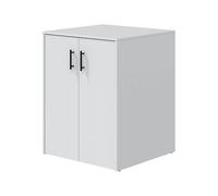 Dmora Armoire multifonction 2 portes Granby 67 x 88h cm blanche ouverture battante 2 portes, un compartiment