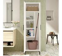 Dmora - Armoire Polyvalente 1 Porte Columba, Meubles multifonctionnels, Casier à Chaussures, Support à Chaussures pour Armoire, 50x36 h165 cm, Blanc