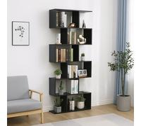 Dmora - Bibliothèque Lucio, Meuble avec étagères, Bibliothèque de bureau, 100% Made in Italy, 80x25h192 cm, Ardoise