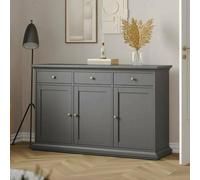 Dmora - Buffet Frederique, Buffet du Salon, Commode de Salon, Garde-Manger de Cuisine, 144x46 h92 cm, Gris