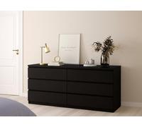 Dmora - Buffet Victoire, Buffet du Salon, Commode de Salon, Garde-Manger de Cuisine, 154x50 h68 cm, Noir
