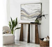Dmora - Console Arcturus, Table polyvalente, Armoire de rangement, Bureau du couloir, 100x28 h83 cm, Noyer