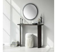 Dmora Console Astralis, Table Multi-usages, Armoire de Rangement, Bureau de Couloir, 100 x 30 h 90 cm, Anthracite