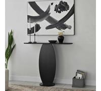 Dmora - Console Toliman, Table Polyvalente, Meuble d'appui, Bureau de Couloir, 100x30h81 cm, Anthracite