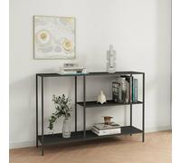 Dmora - Console Uva, Table Polyvalente, Armoire de Rangement, Bureau du Couloir, 120x30 h80 cm, Ardoise