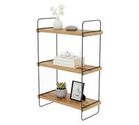 Dmora - Étagère Alterf, étagère, étagère Murale, étagère Polyvalente, 40x20h66 cm, chêne