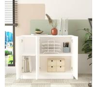 Dmora - Grande Armoire Polyvalente Alycone, Meubles multifonctionnels, Casier à Chaussures, Support à Chaussures pour Armoire, 89x38 h74 cm, Blanc