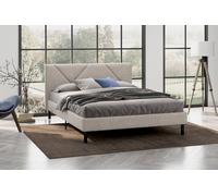 Dmora - Lit Double Calitri, Sommier pour Chambre, Literie par Chambre, Support de Matelas, Adapté à Un Matelas de 140x190 cm, Beige