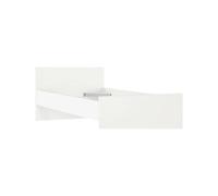 Dmora - Lit Simple Fanny, Sommier pour Chambre, Literie par Chambre, Support de Matelas, 197x96 h80 cm, Blanc
