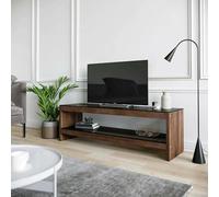 Dmora Meuble de Salle de séjour, Armoire Basse pour TV, Base Murale équipée, 140 x 40 x 45 cm, Noyer