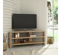 Dmora Meuble Porte Alfa, Buffet de Salon, Armoire Basse pour TV, Base Murale équipée, 114 x 36 x 45 cm, chêne